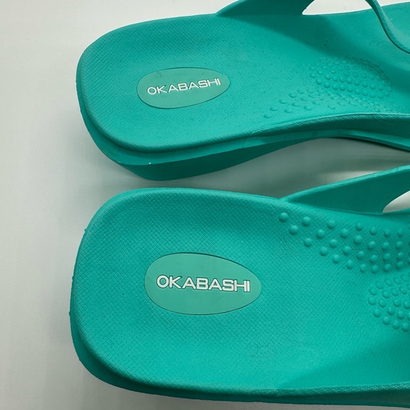 OKABASHI Splash Sea Glass Flip Flop Sandals Size L (9.5-10.5)
Read Description! - Picture 9 of 13
